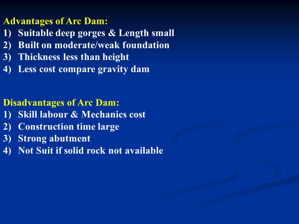 advantages and disadvantages of dams pdf