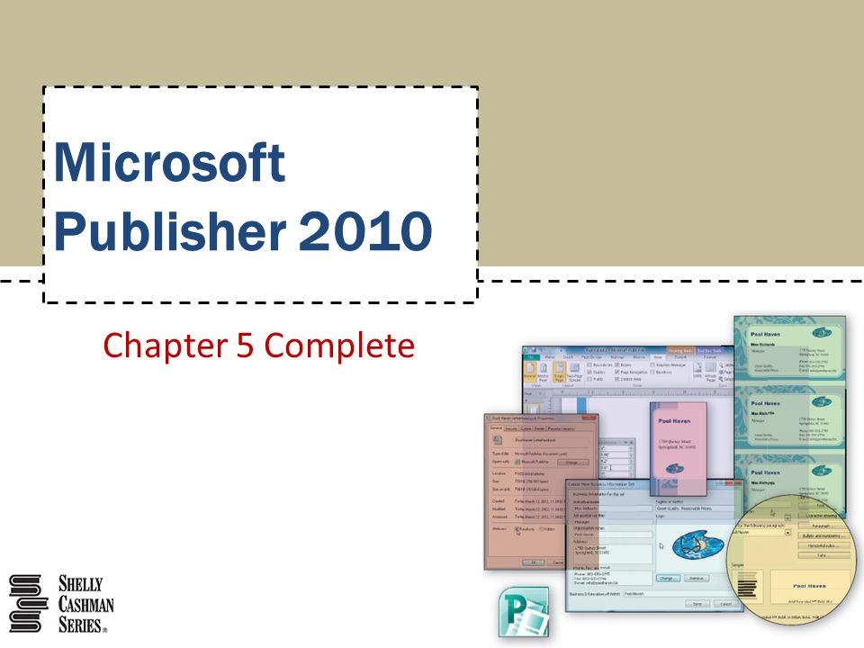 Microsoft Publisher 2010 Chapter 5 Complete