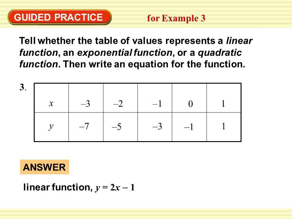 GUIDED PRACTICE EXAMPLE 3. for Example 3.