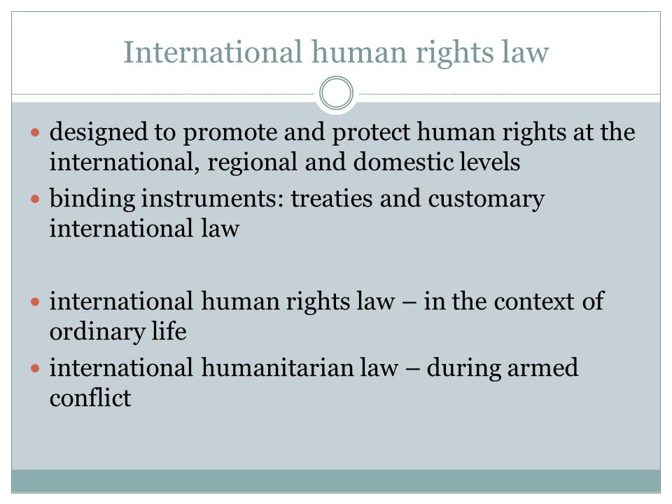 International human rights law
