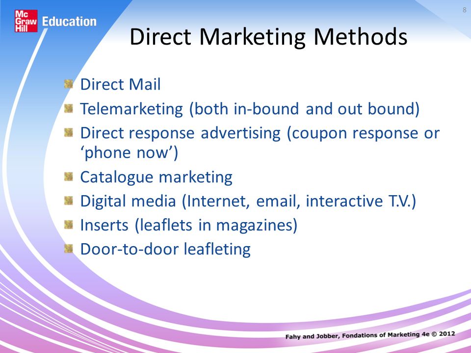 Direct Marketing Methods