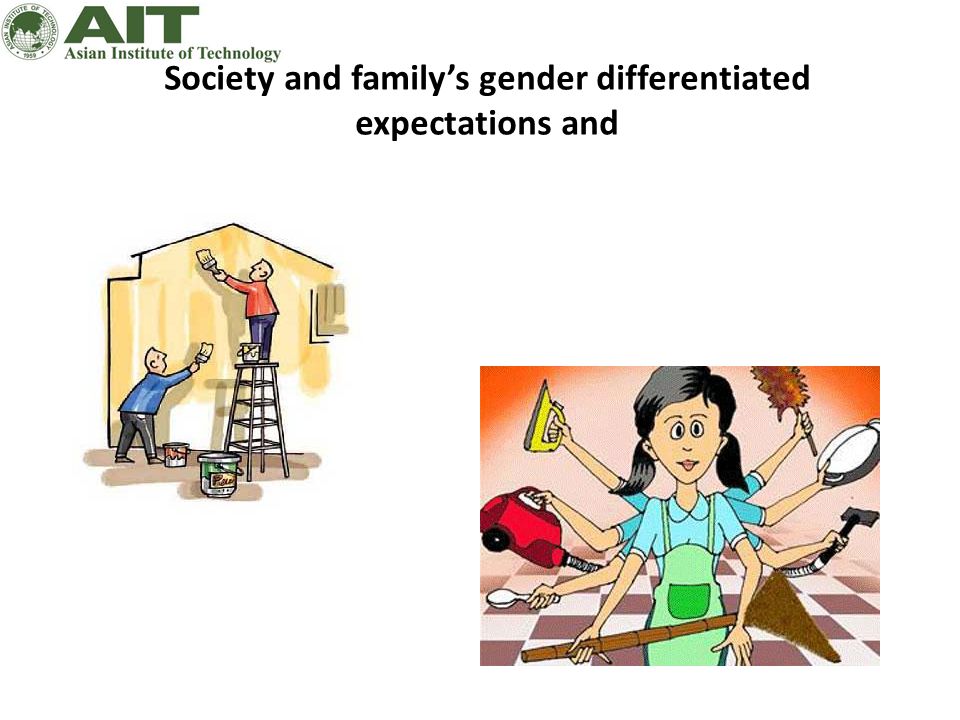 Society and family’s gender differentiated expectations and
