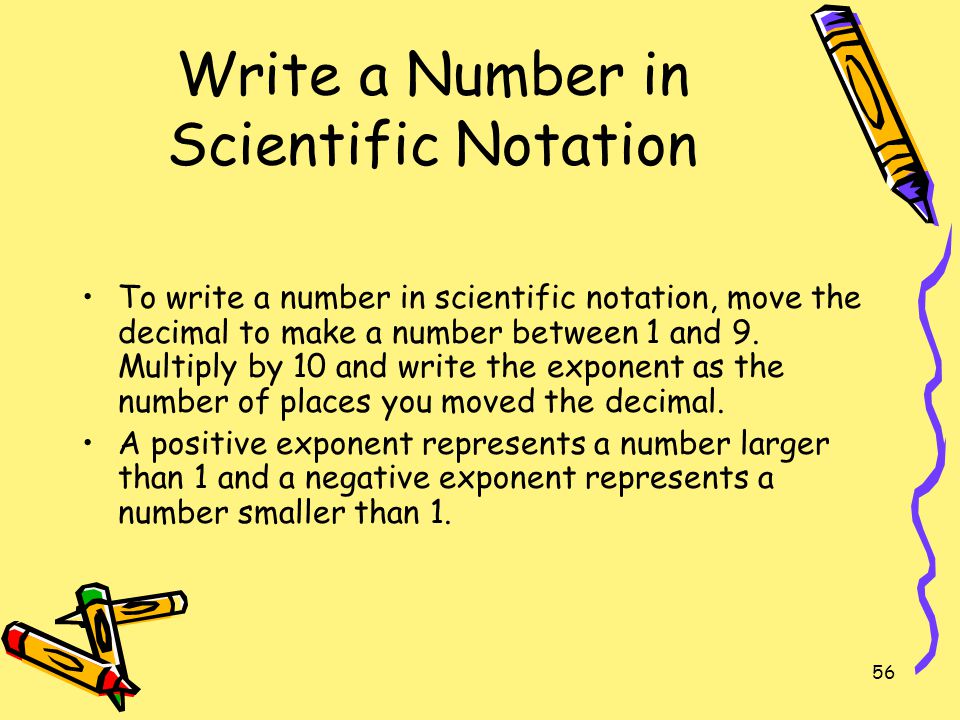 Write a Number in Scientific Notation