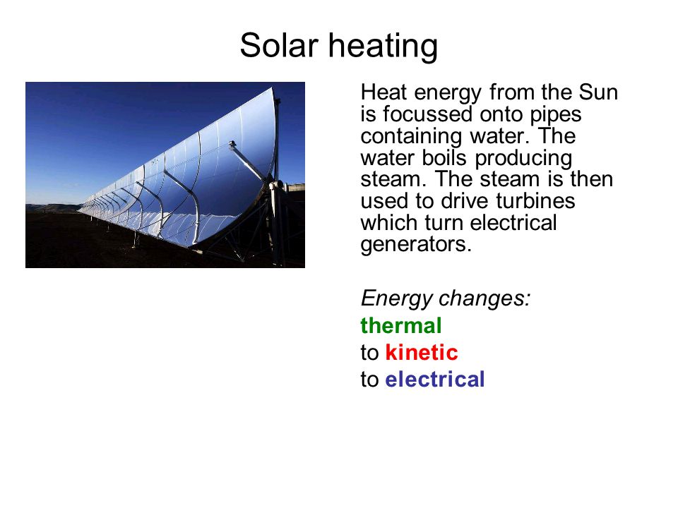 Solar heating