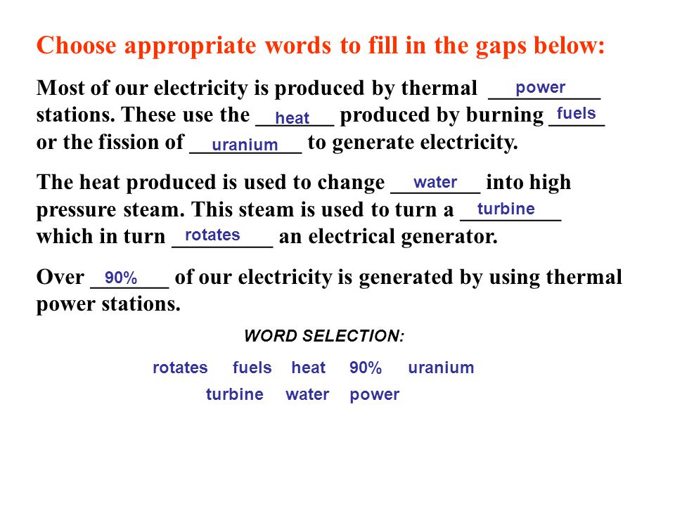 Choose appropriate words to fill in the gaps below: