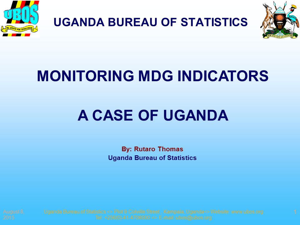 UGANDA BUREAU OF STATISTICS