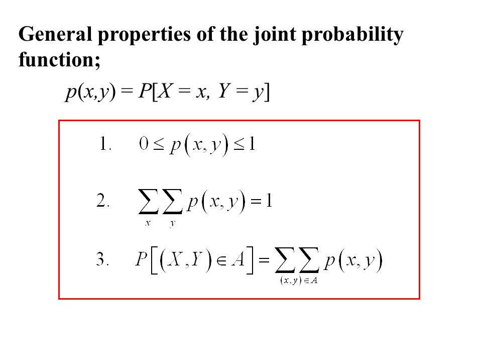 Jointly Distributed Random Variables Ppt Video Online Download