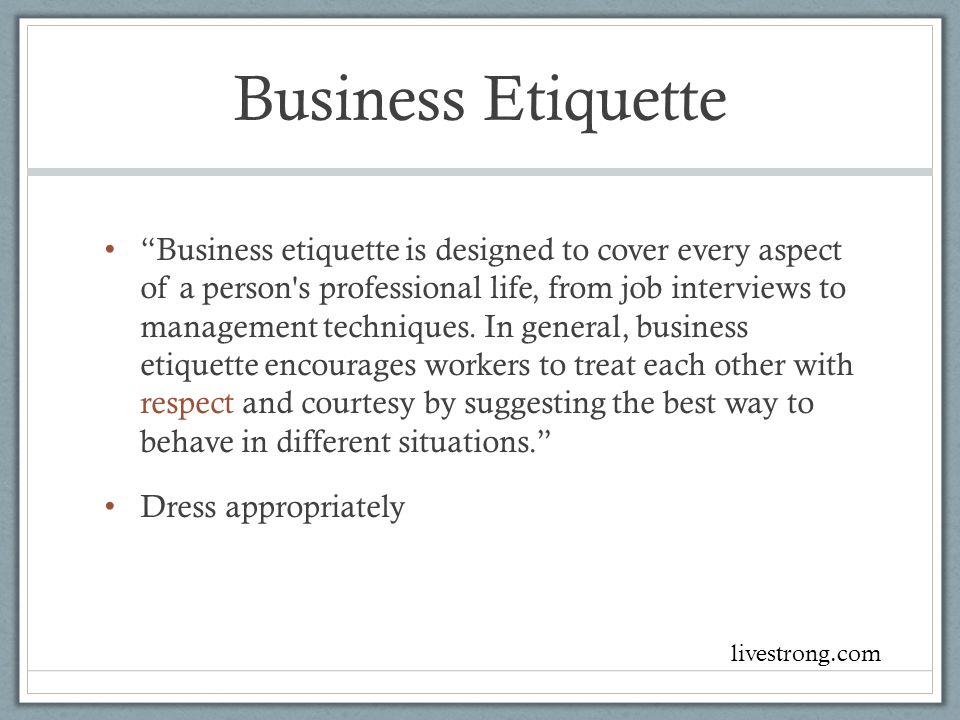 All Types of Etiquette ASG 101 Friday, September 21, ppt video online  download