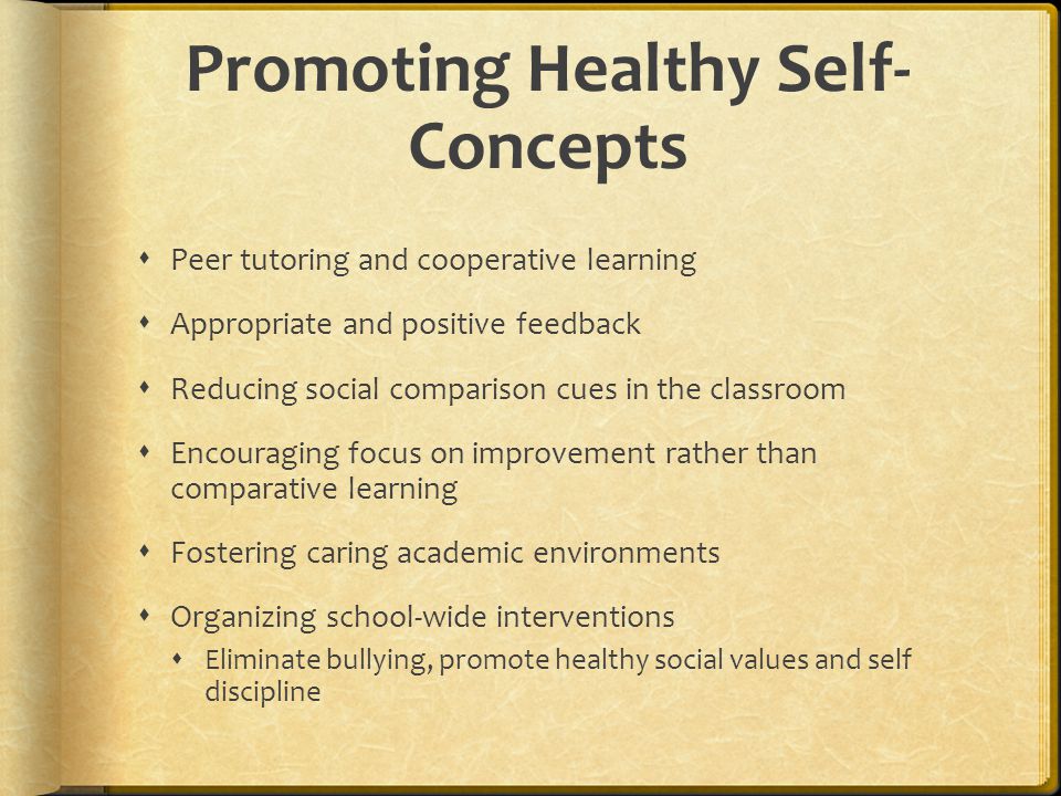 Promoting Healthy Self-Concepts