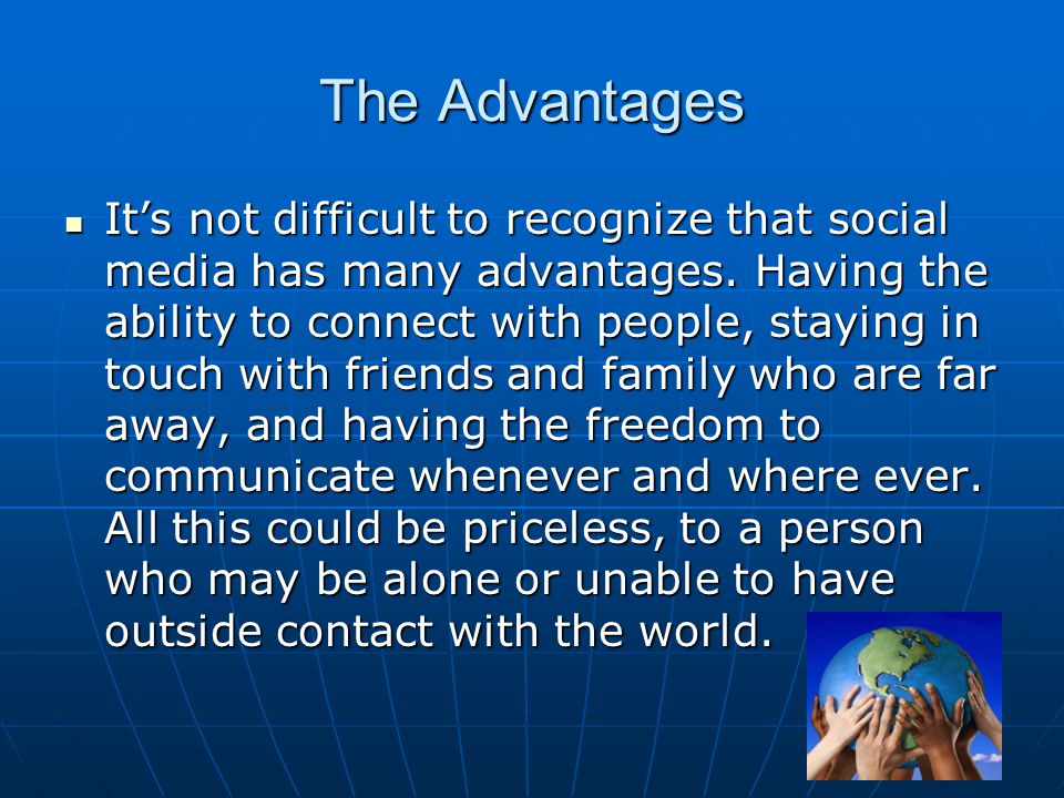 merits of social networking