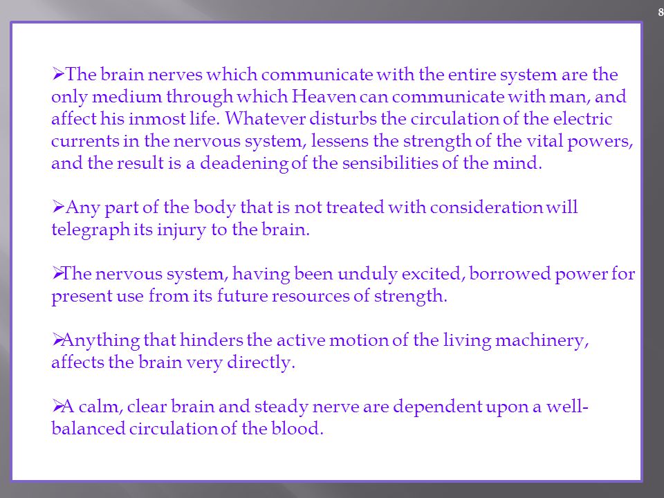 The Nervous System Of Our Study Series The Sanctuary Of Our Body Ppt Download