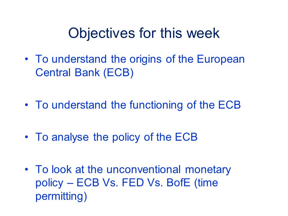 The European Central Bank - ppt download