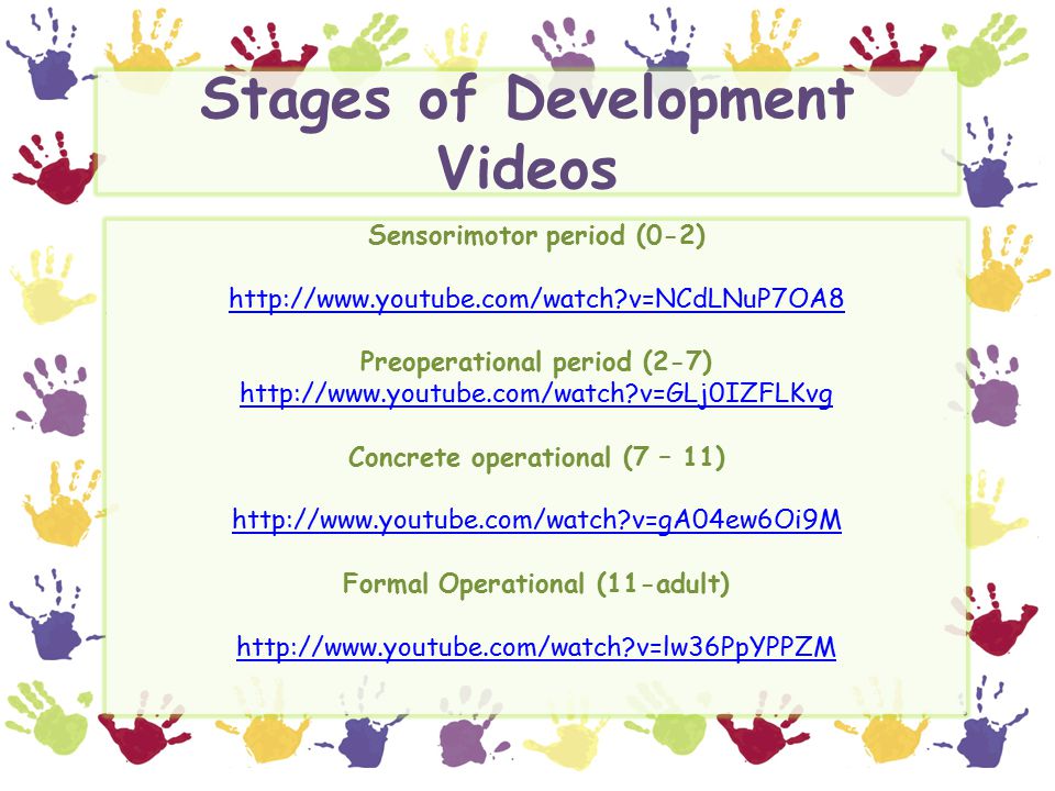 Stages of Development Videos