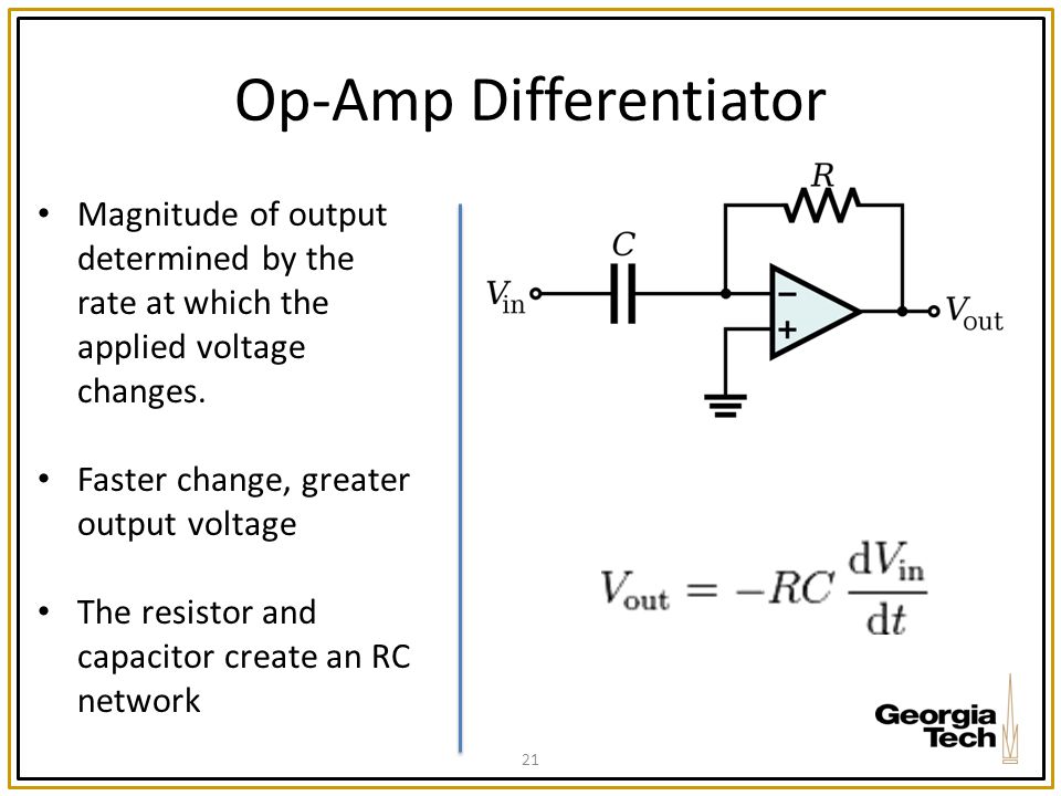Op-Amp Differentiator