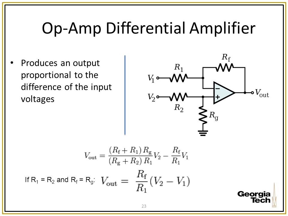 Op-Amp Differential Amplifier
