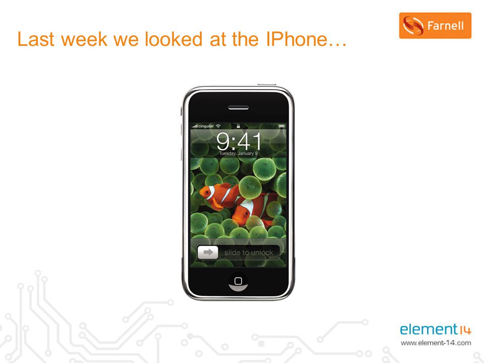 Last week we looked at the IPhone…