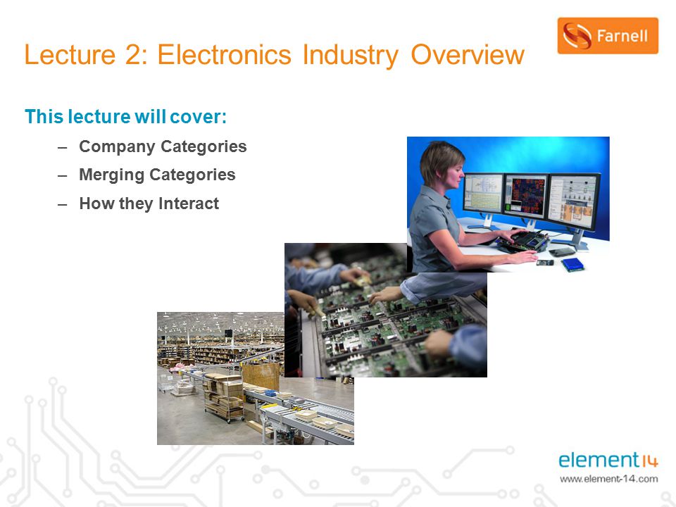 Lecture 2: Electronics Industry Overview