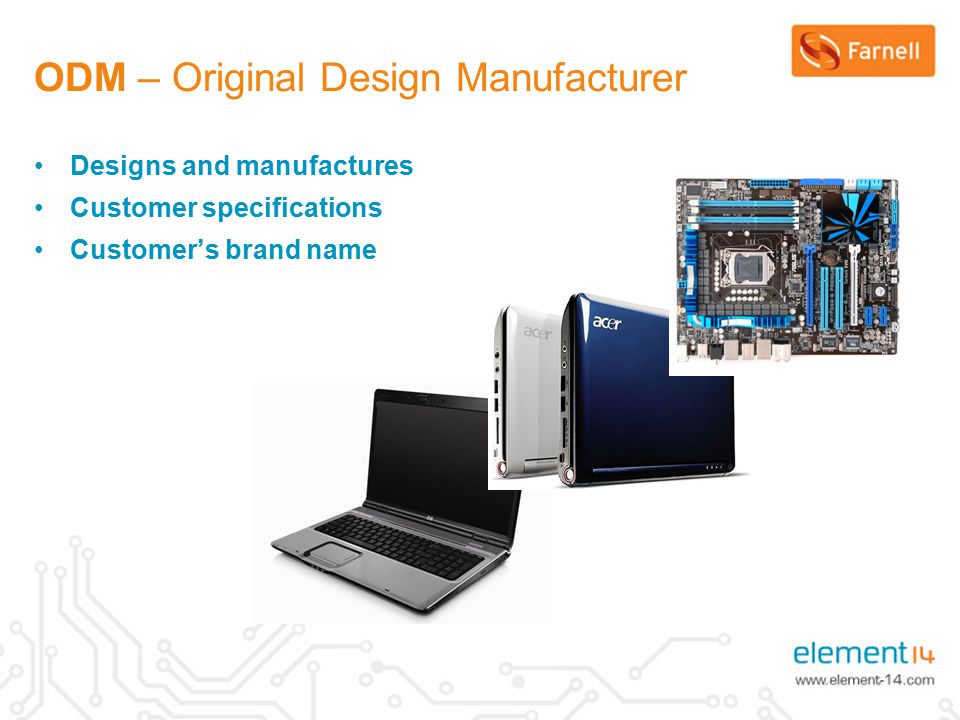 ODM – Original Design Manufacturer