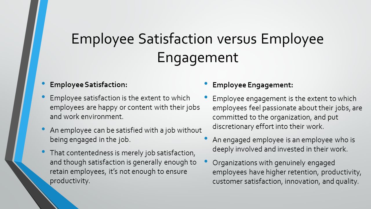 effects of job satisfaction in an organization
