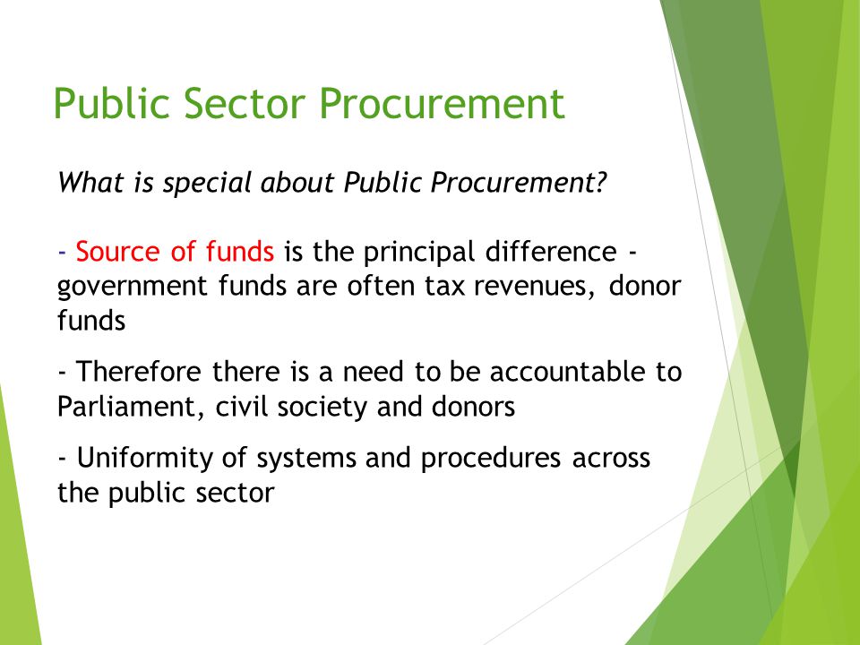 Public Sector Procurement