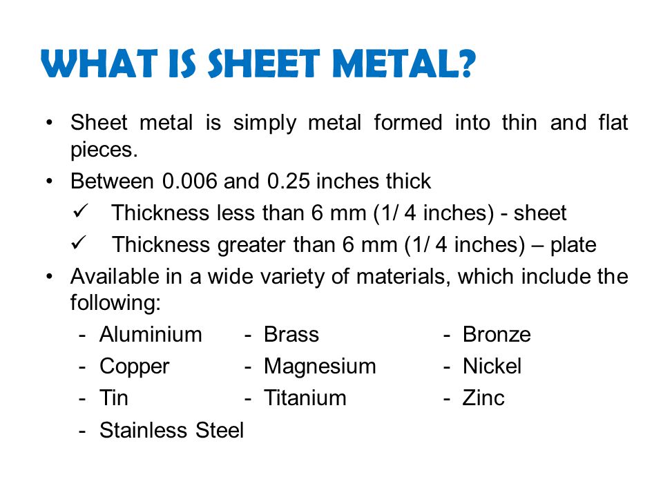 Metal Working Processes Ppt Video Online Download