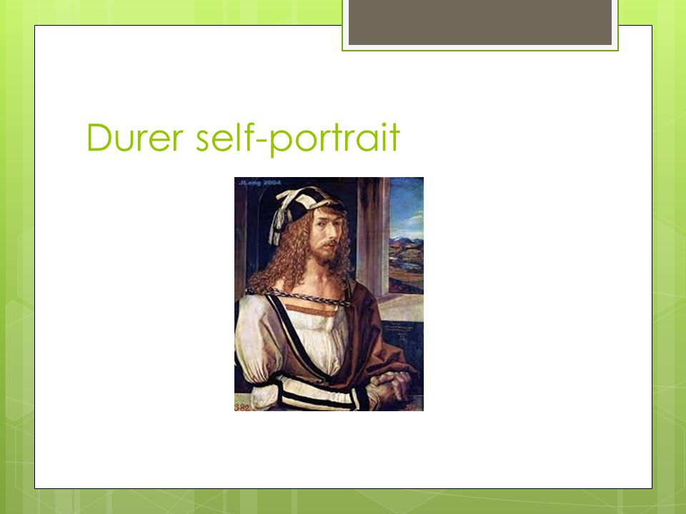 Durer self-portrait