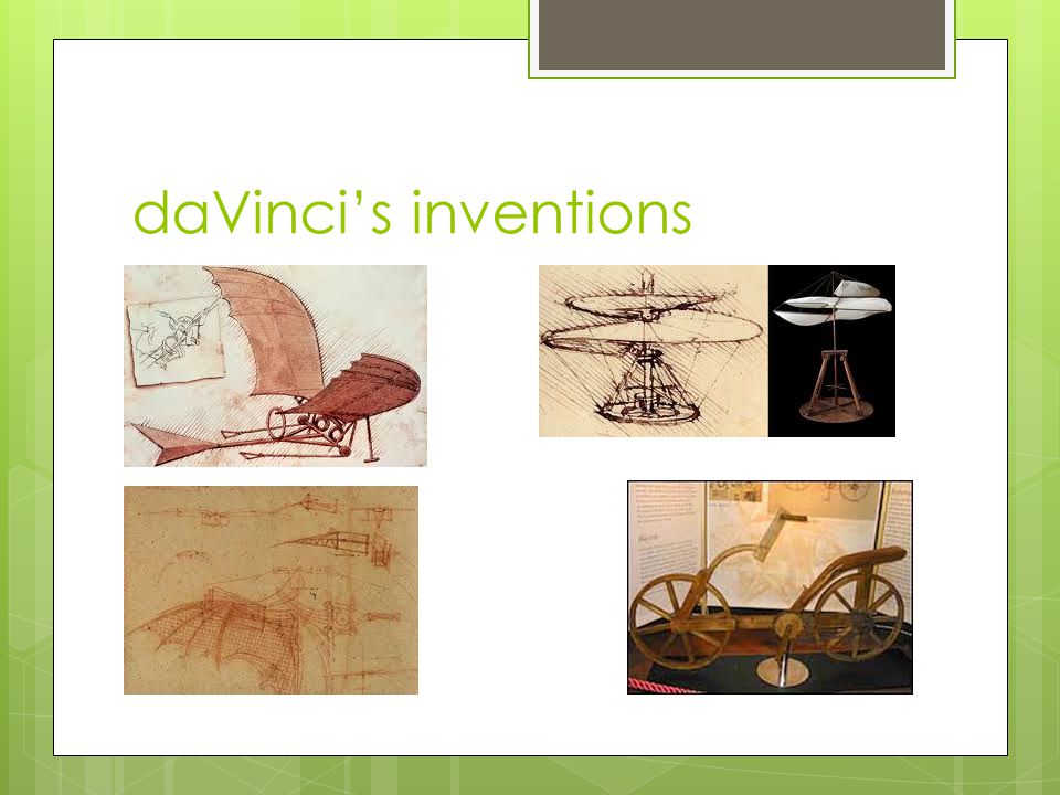 daVinci’s inventions