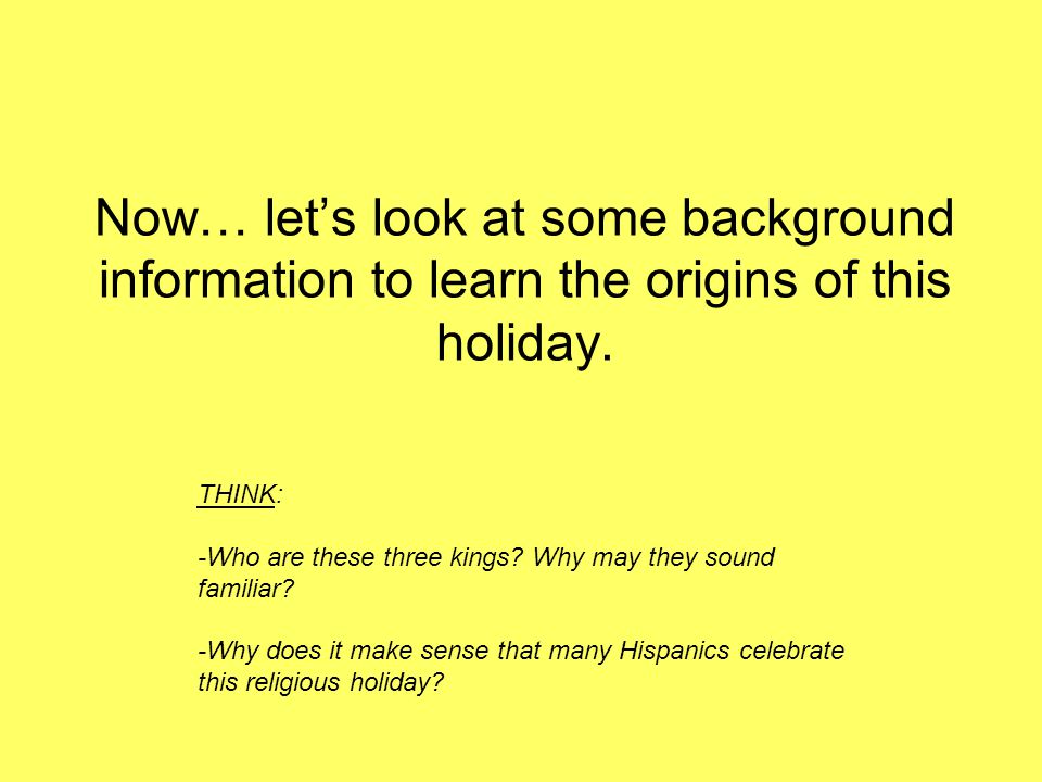Now… let’s look at some background information to learn the origins of this holiday.