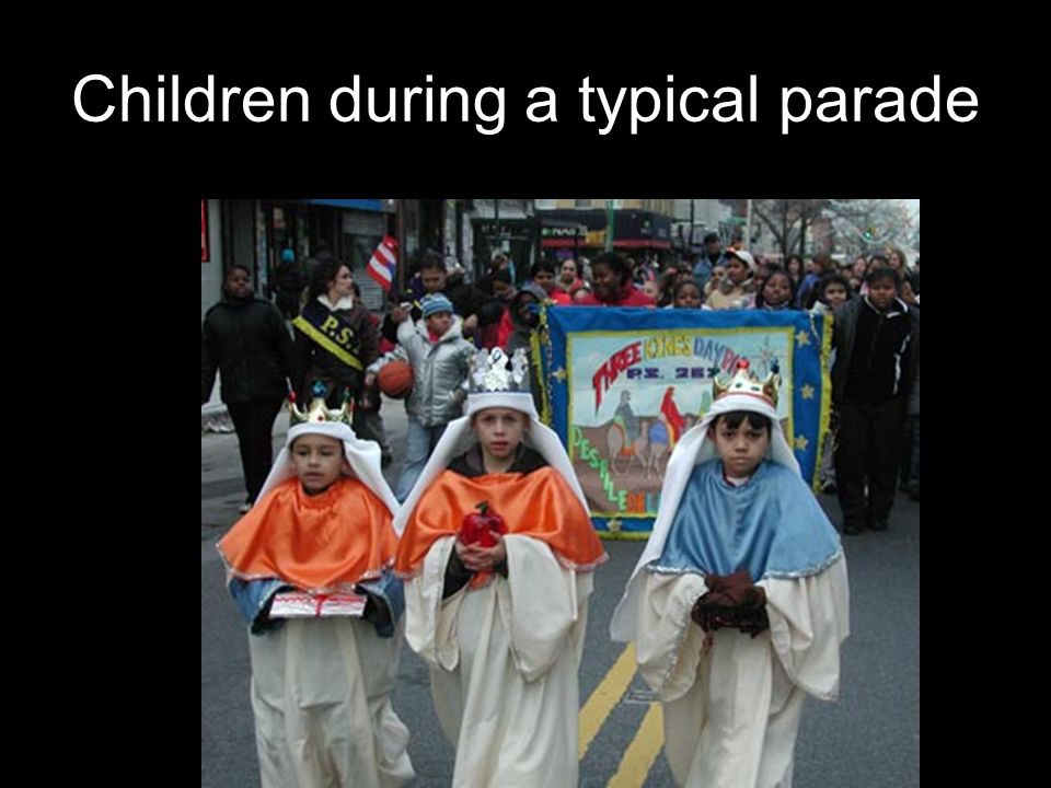 Children during a typical parade