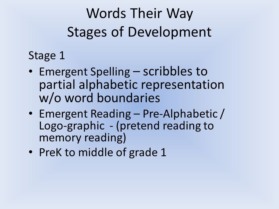 Stages of Writing / Spelling Development - ppt video online ...
