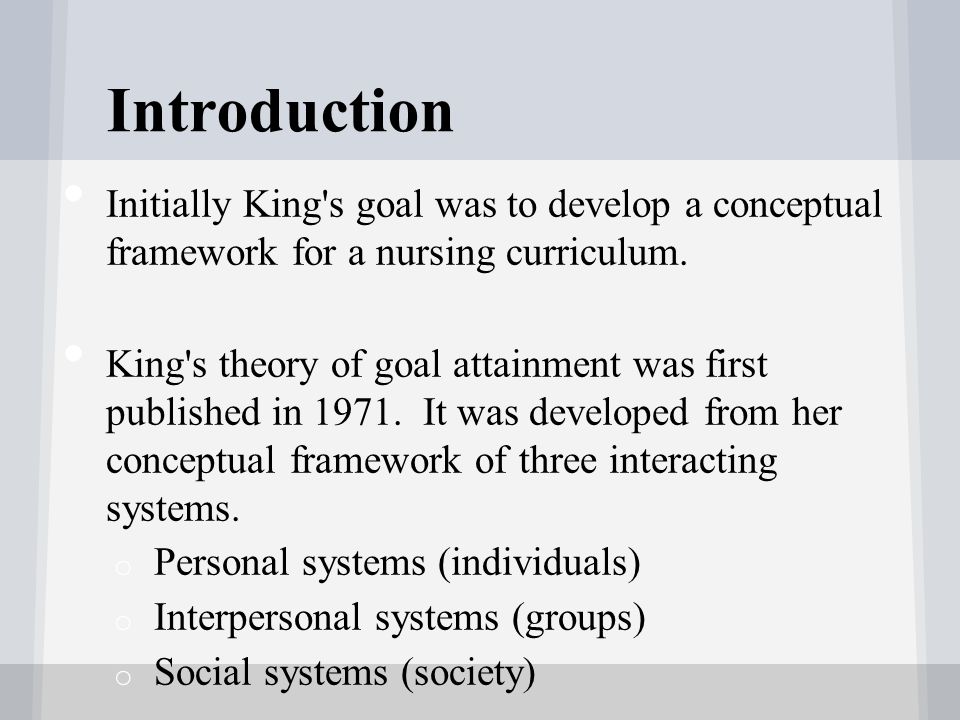 Nurse Theorist Imogene King Ppt Video Online Download