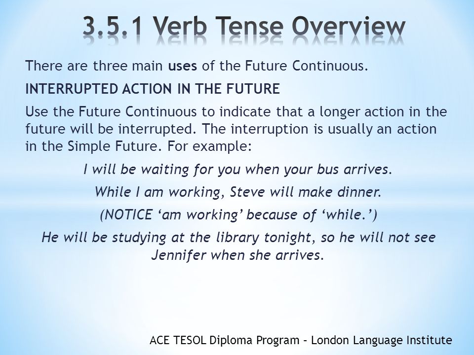 3 5 1 Verb Tense Overview Objectives You Will Understand Ppt Download
