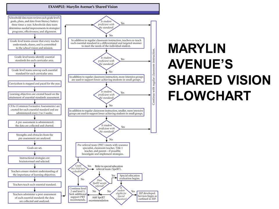 MARYLIN AVENUE’S SHARED VISION FLOWCHART