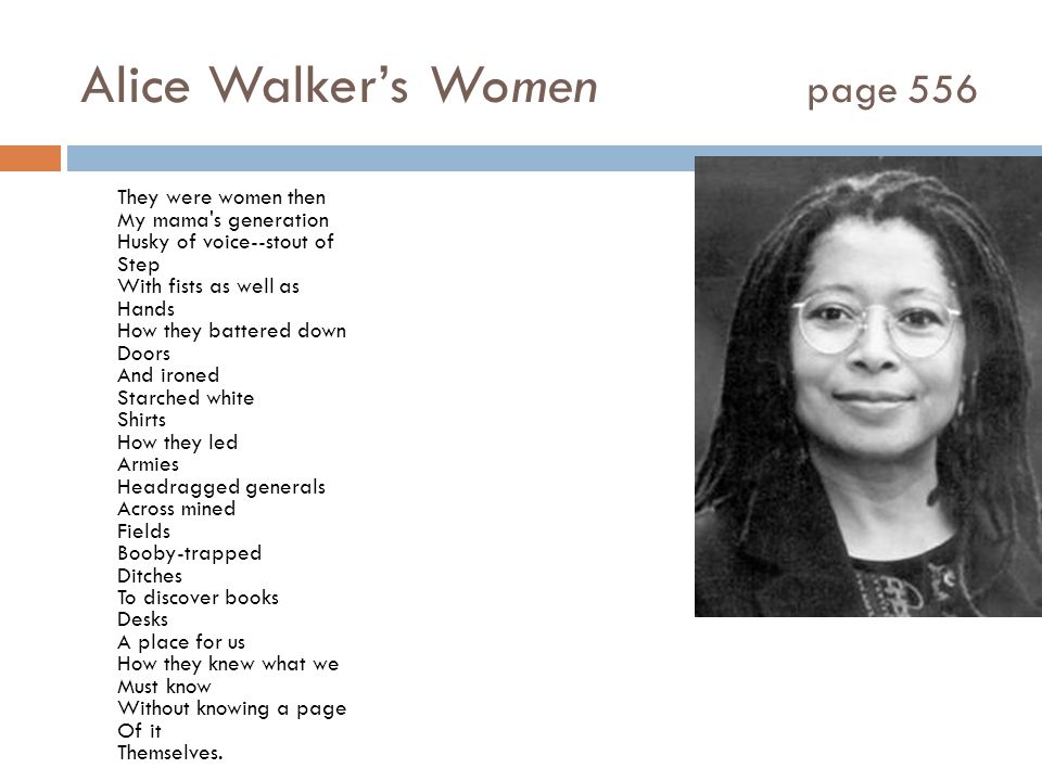 Alice Walker’s Women page 556