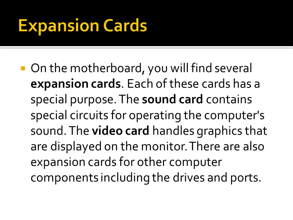 Expansion Cards