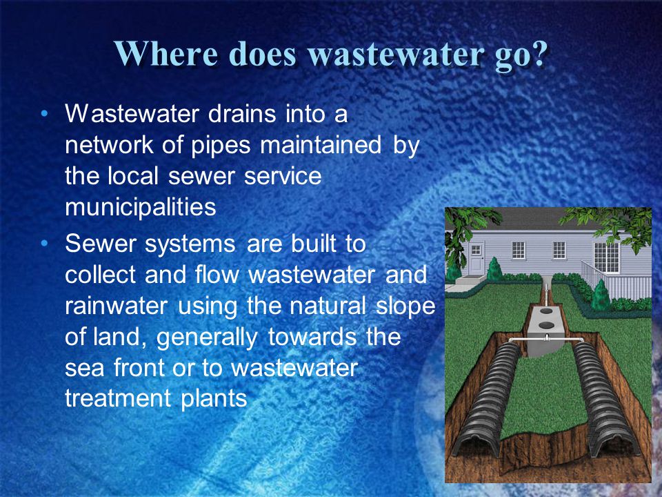 Where does wastewater go