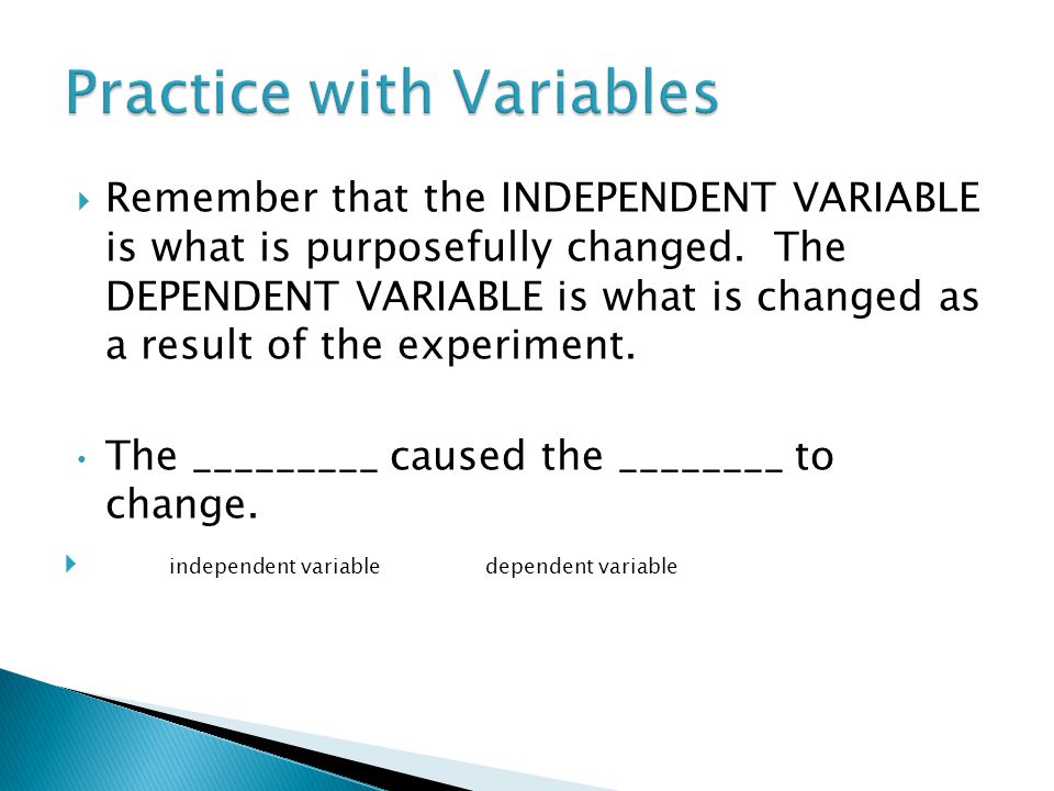 Practice with Variables