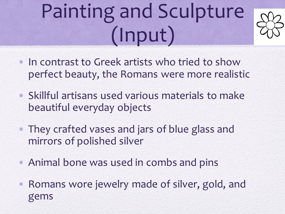 Painting and Sculpture (Input)