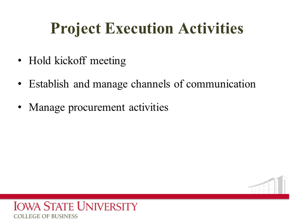 Project Execution Activities