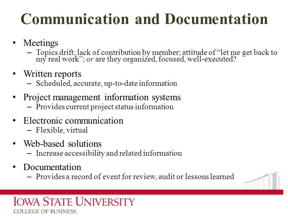 Communication and Documentation