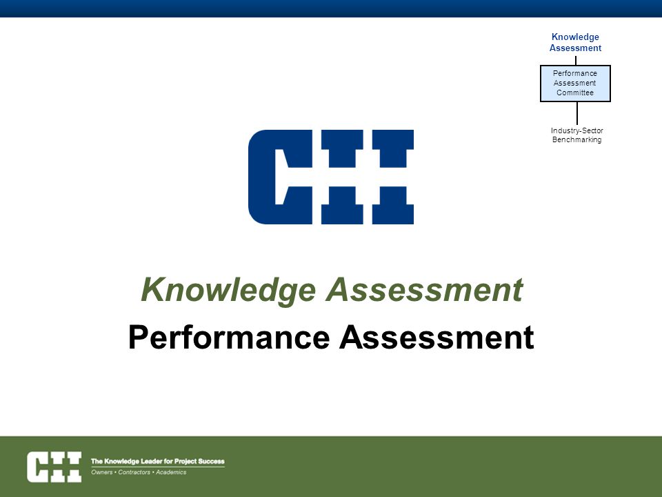 Knowledge Assessment Performance Assessment