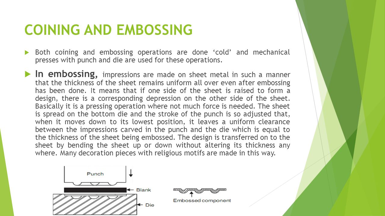Press Operations Types Of Dies Ppt Video Online Download