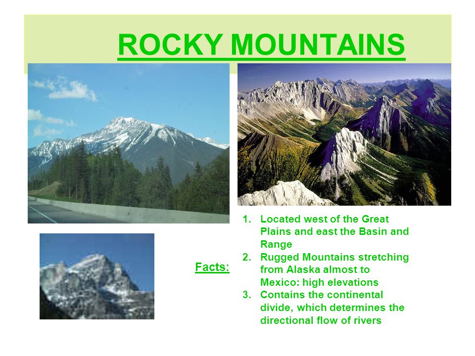 ROCKY MOUNTAINS Facts: