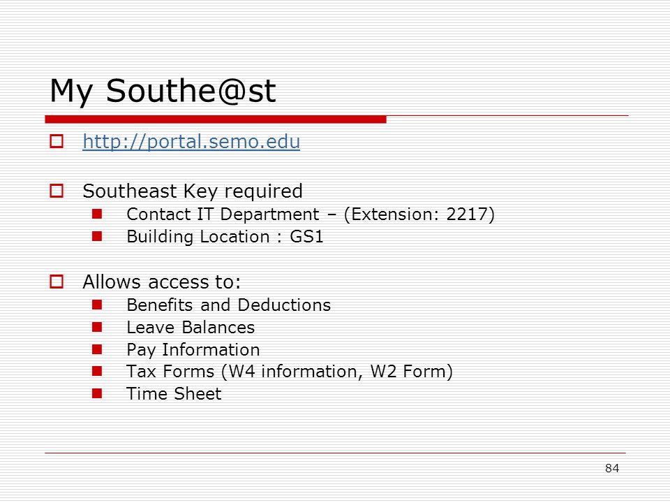 My   Southeast Key required