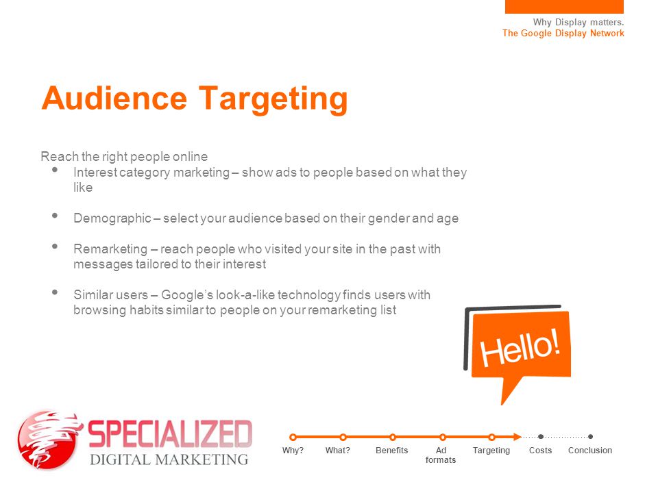 Audience Targeting Reach the right people online