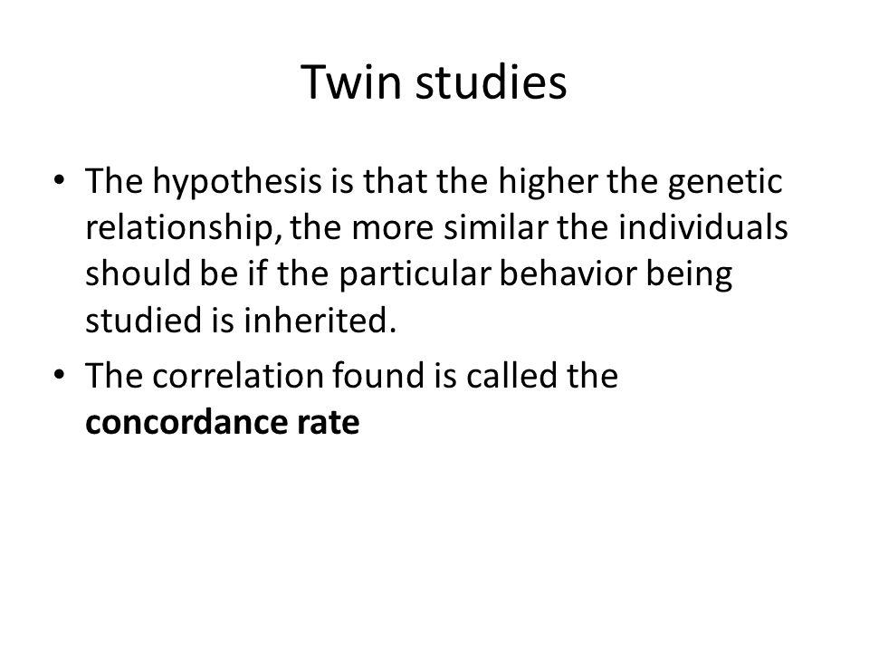 Twin studies