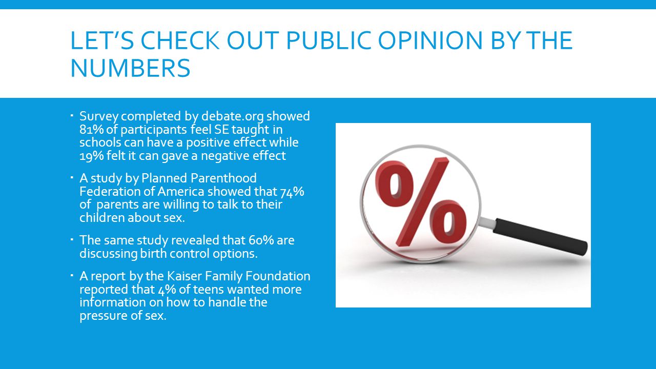 Let’s check out public opinion by the numbers