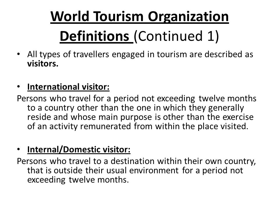 types of tourism organizations