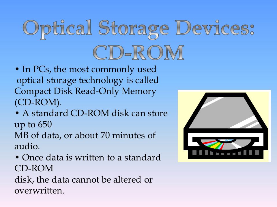 Optical Storage Devices: