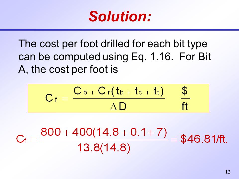 Lesson 4 Drilling Cost & Drilling Rate - ppt video online download